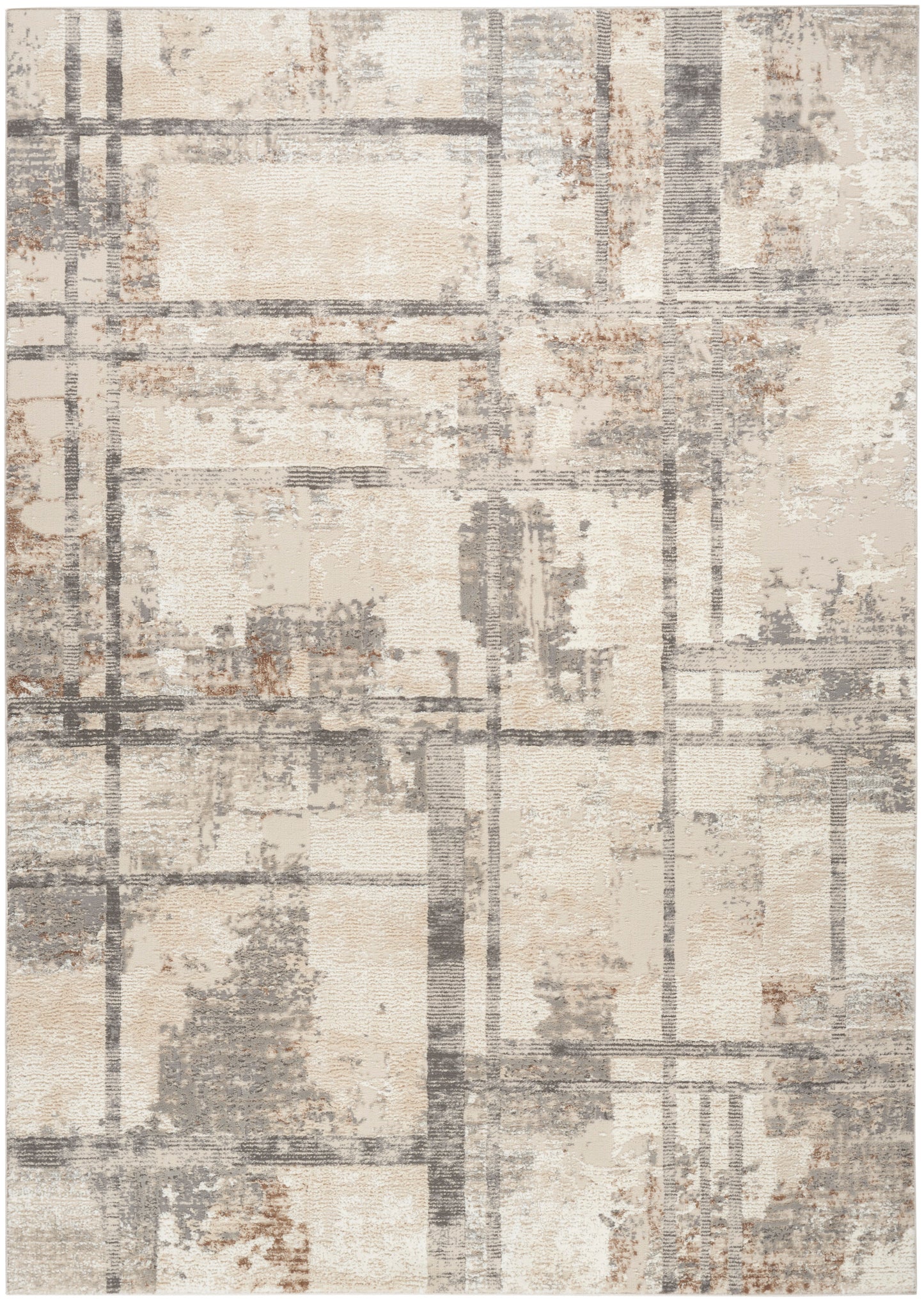 Nourison Home Sustainable Trends SUT02 Ivory Multicolor Contemporary Power-loomed Rug