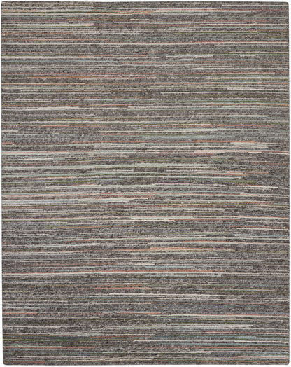 Nourison Home Plateau PAE01 Grey Green Contemporary Knotted Rug
