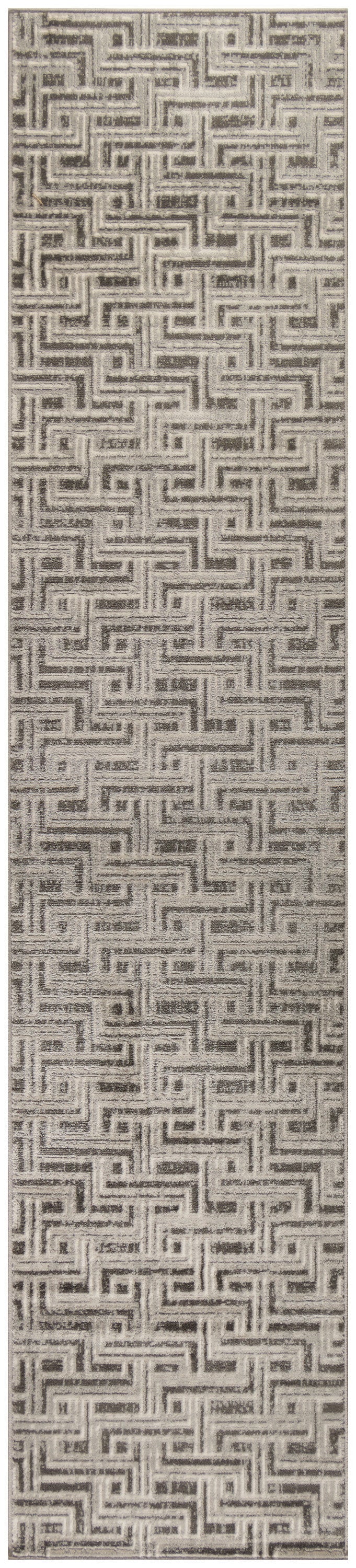 Nourison Home Serenity Home SRH04 Grey Ivory Transitional Loom-woven Rug