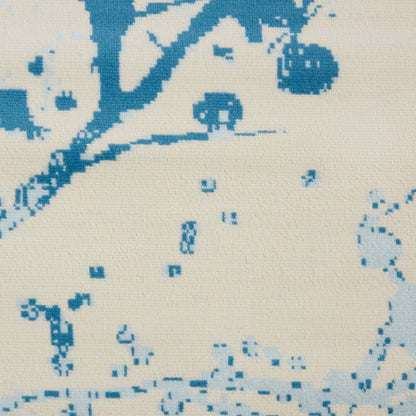 Nourison Home Jubilant  Ivory Blue  Contemporary