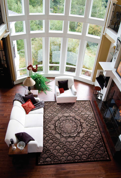 Nourison Home Regal  Espresso  Traditional