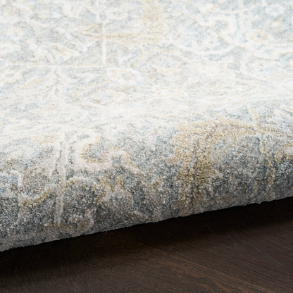 Nourison Home Envy  Blue Silver  Traditional