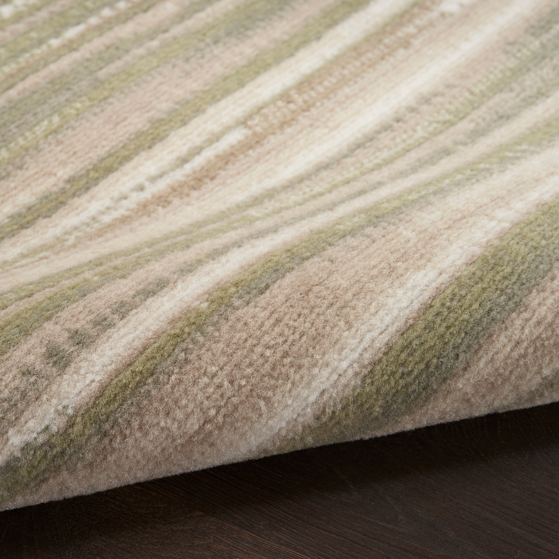 Nourison Home Jubilant  Green Ivory  Contemporary