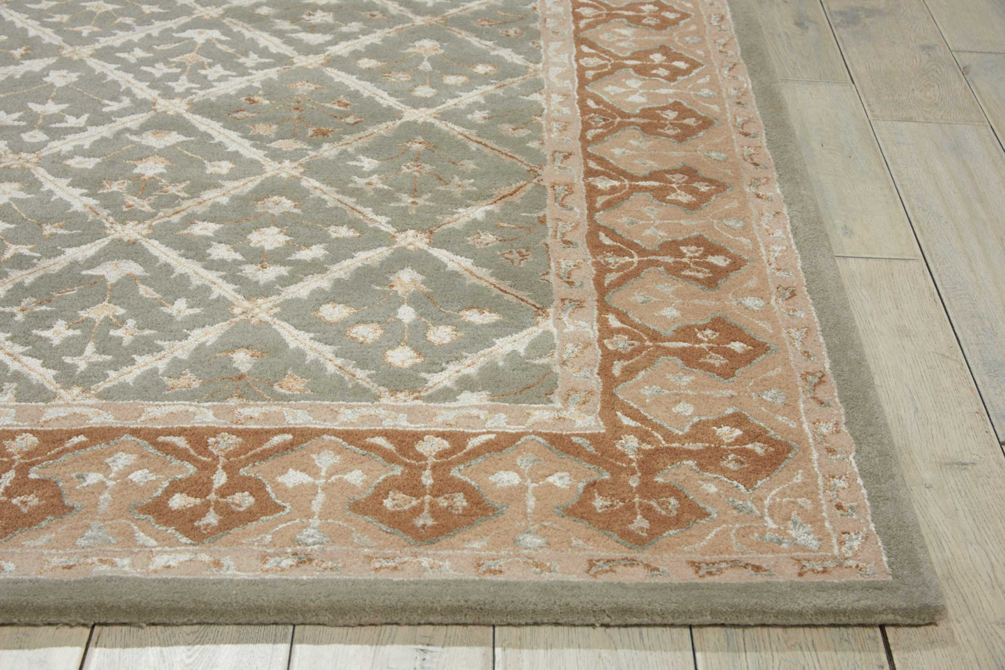 Nourison Home Symphony  Light Green  Traditional