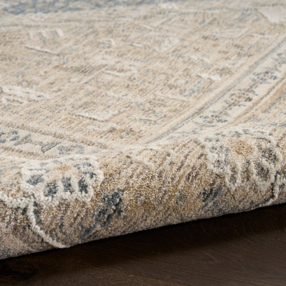 Nourison Home Retreat  Ivory Blue  Traditional