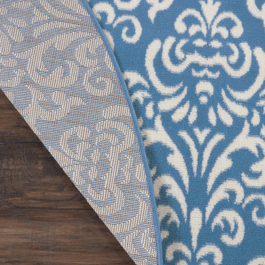 Nourison Home Grafix  Blue  Transitional