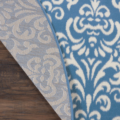 Nourison Home Grafix  Blue  Transitional