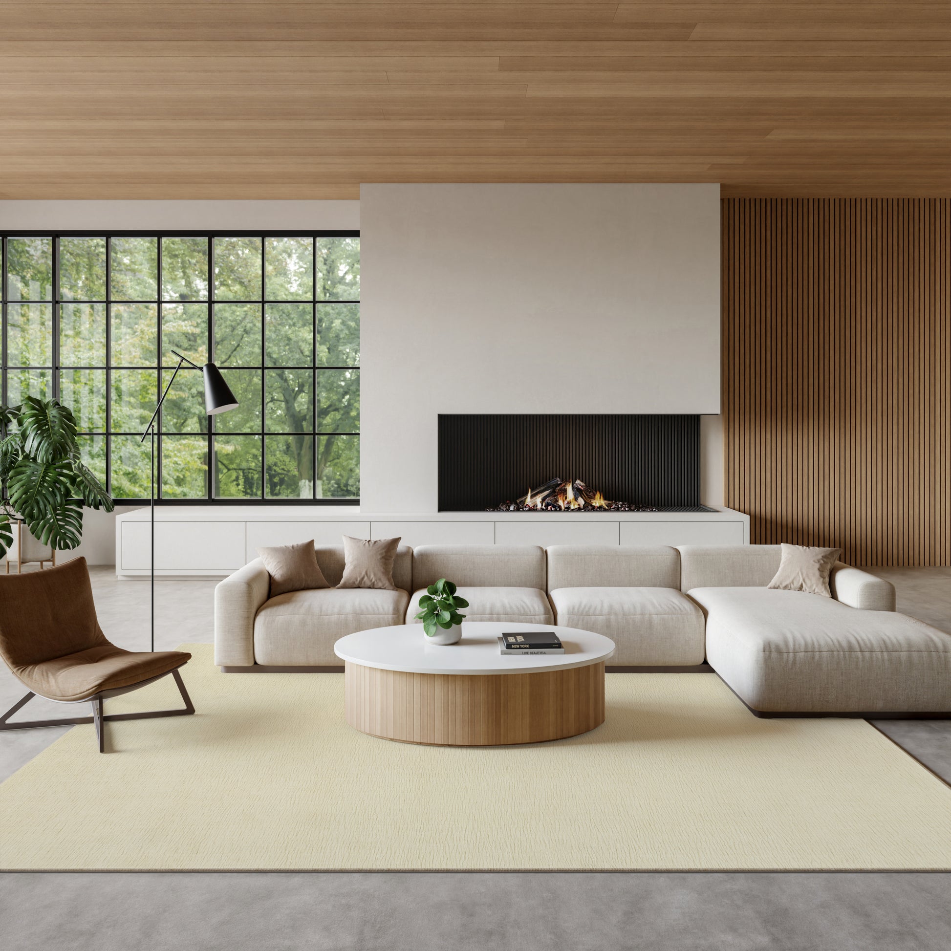 Nourison Home Strata  Ivory  Contemporary