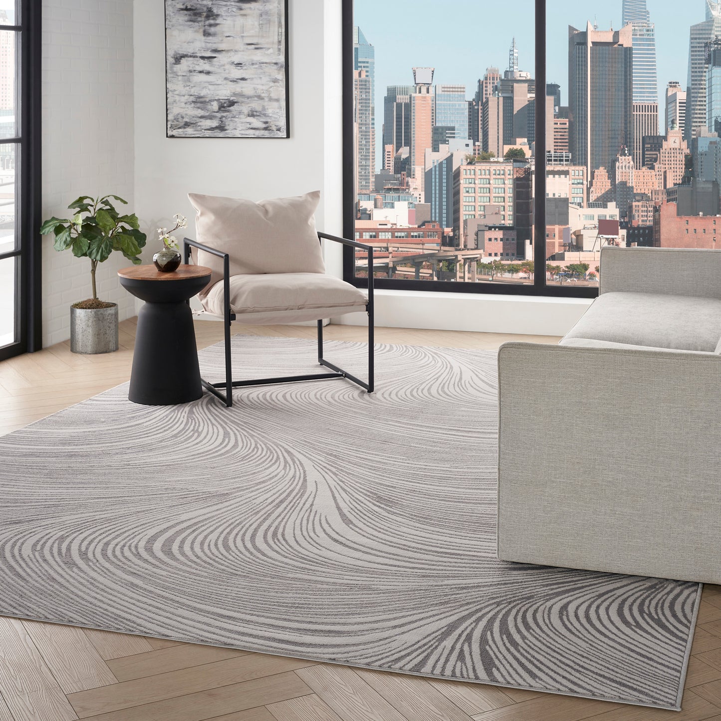 DKNY Central Park West  Grey  Contemporary