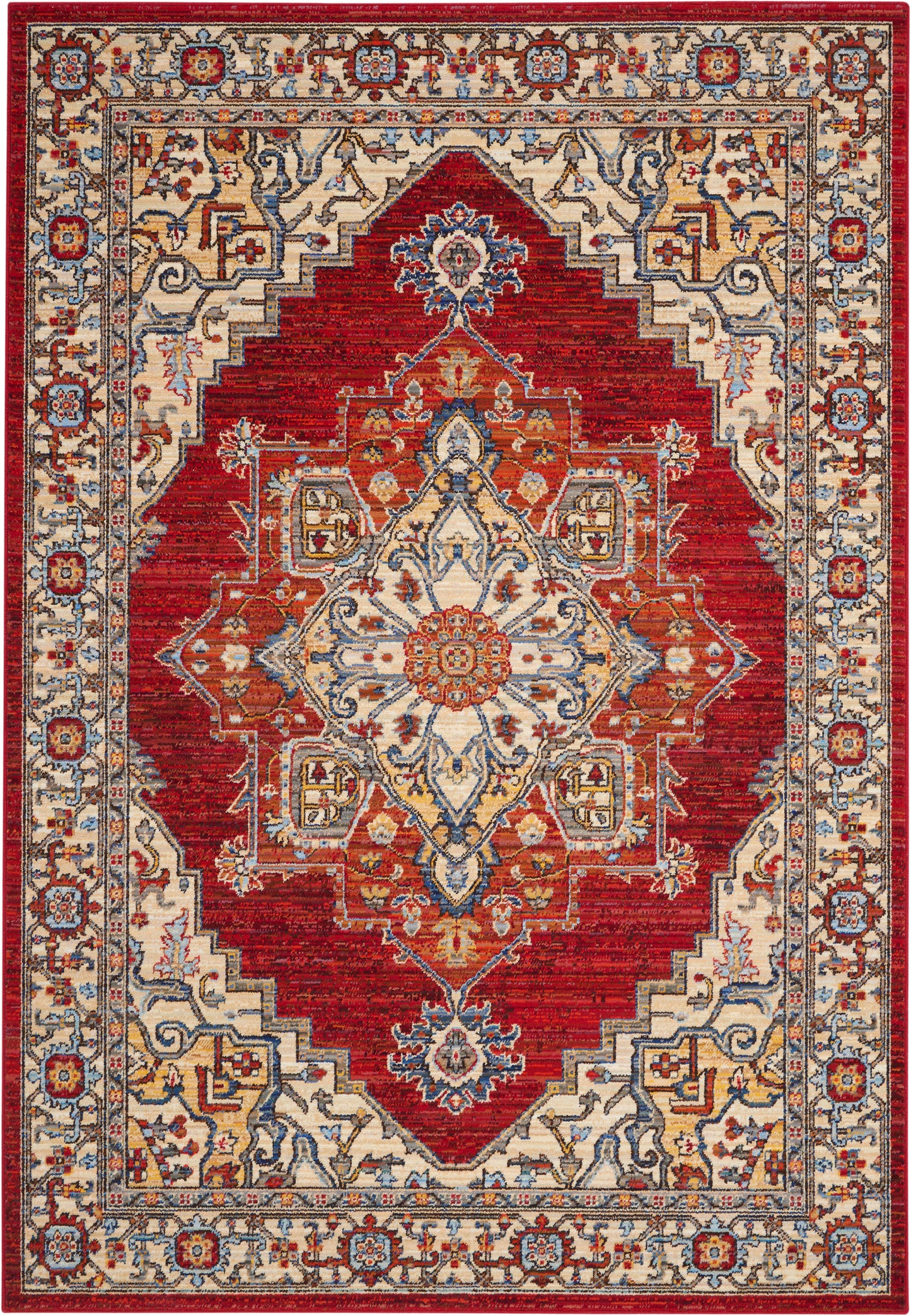 Nourison Home Majestic MST05 Red Traditional Loom-woven Rug