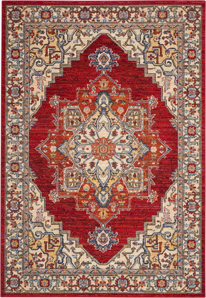 Nourison Home Majestic MST05 Red Traditional Loom-woven Rug