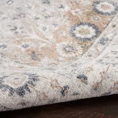 Nourison Home Astra Machine Washable  Silver Taupe  Traditional