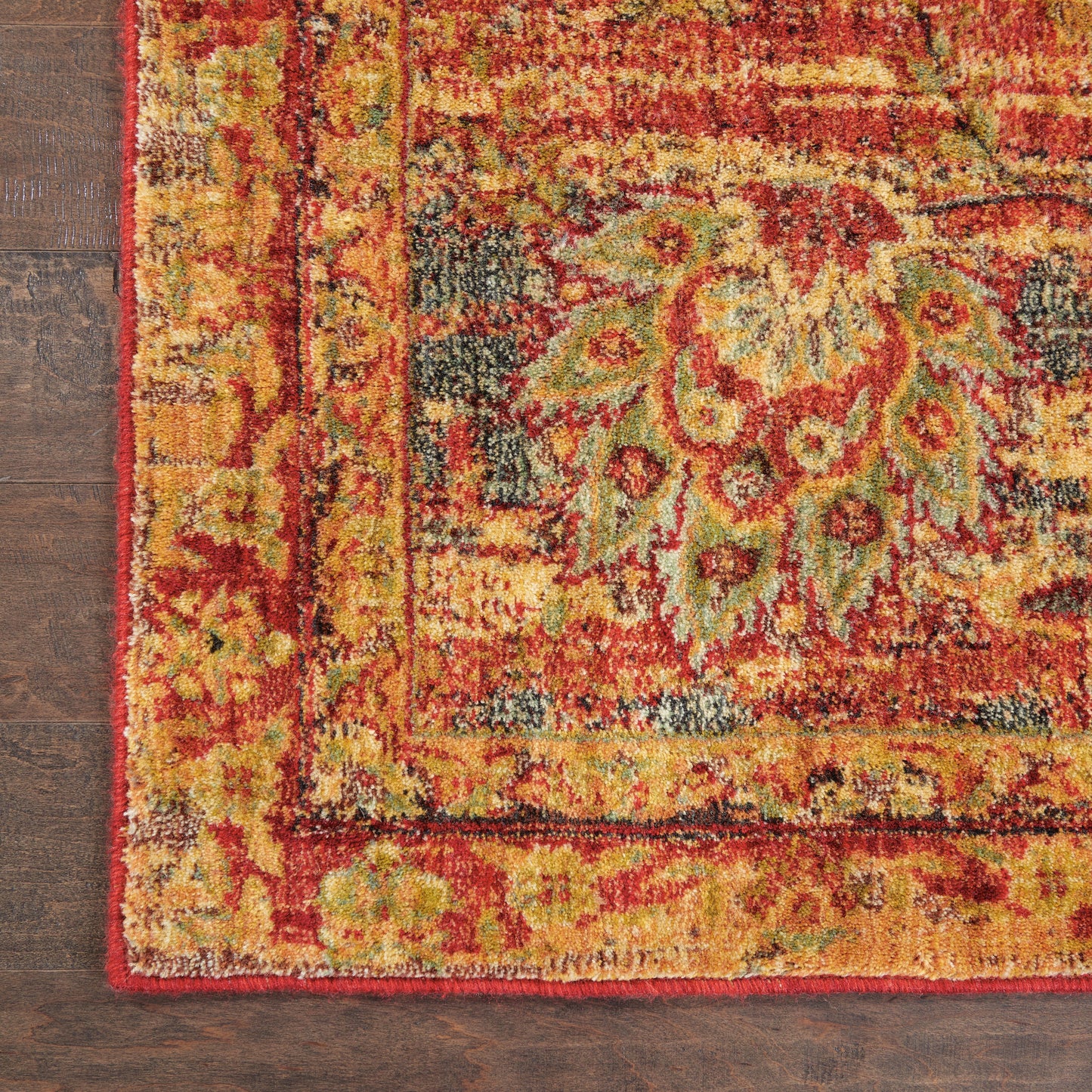 Nourison Home Jewel  Red  Traditional
