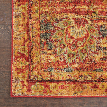 Nourison Home Jewel  Red  Traditional