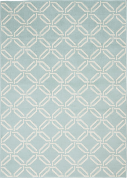 Nourison Home Jubilant JUB17 Green Contemporary Power-loomed Rug