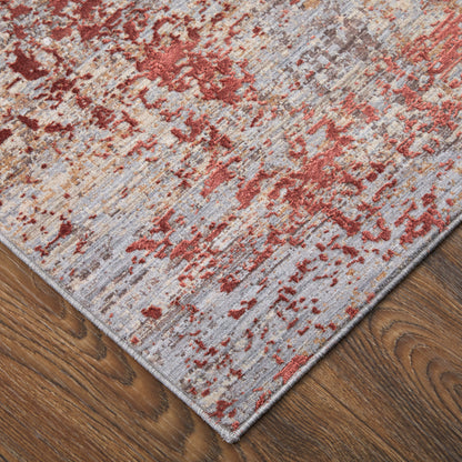 Feizy Pryor  Red Multi Modern/Casual/Bohemian & Eclectic