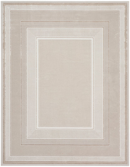 Nourison Home Glitz GLZ07 Ivory Contemporary Power-loomed Rug