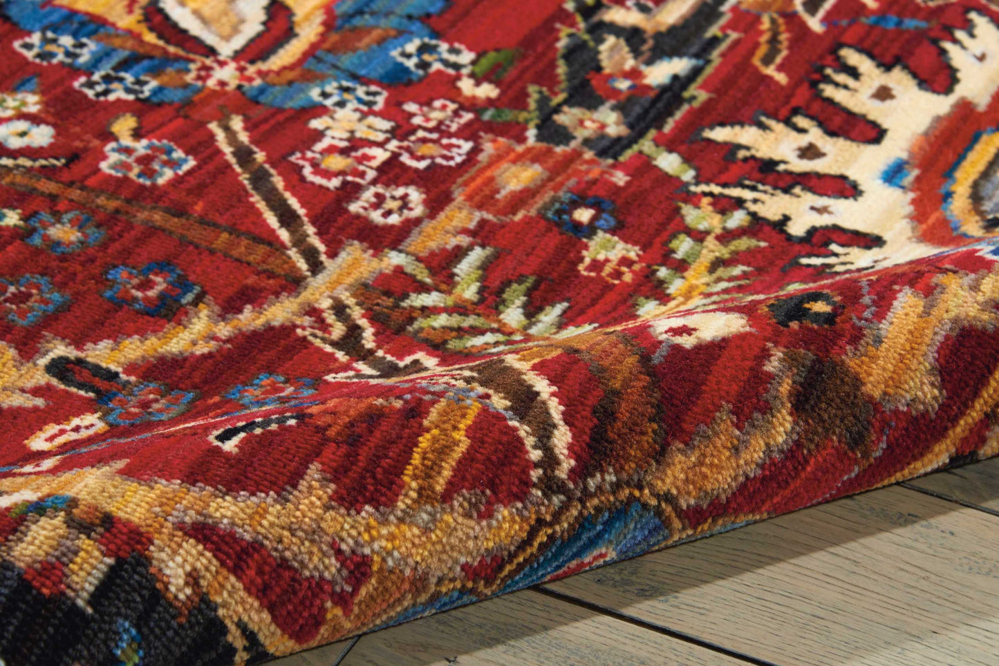 Nourison Home Rhapsody  Red  Transitional