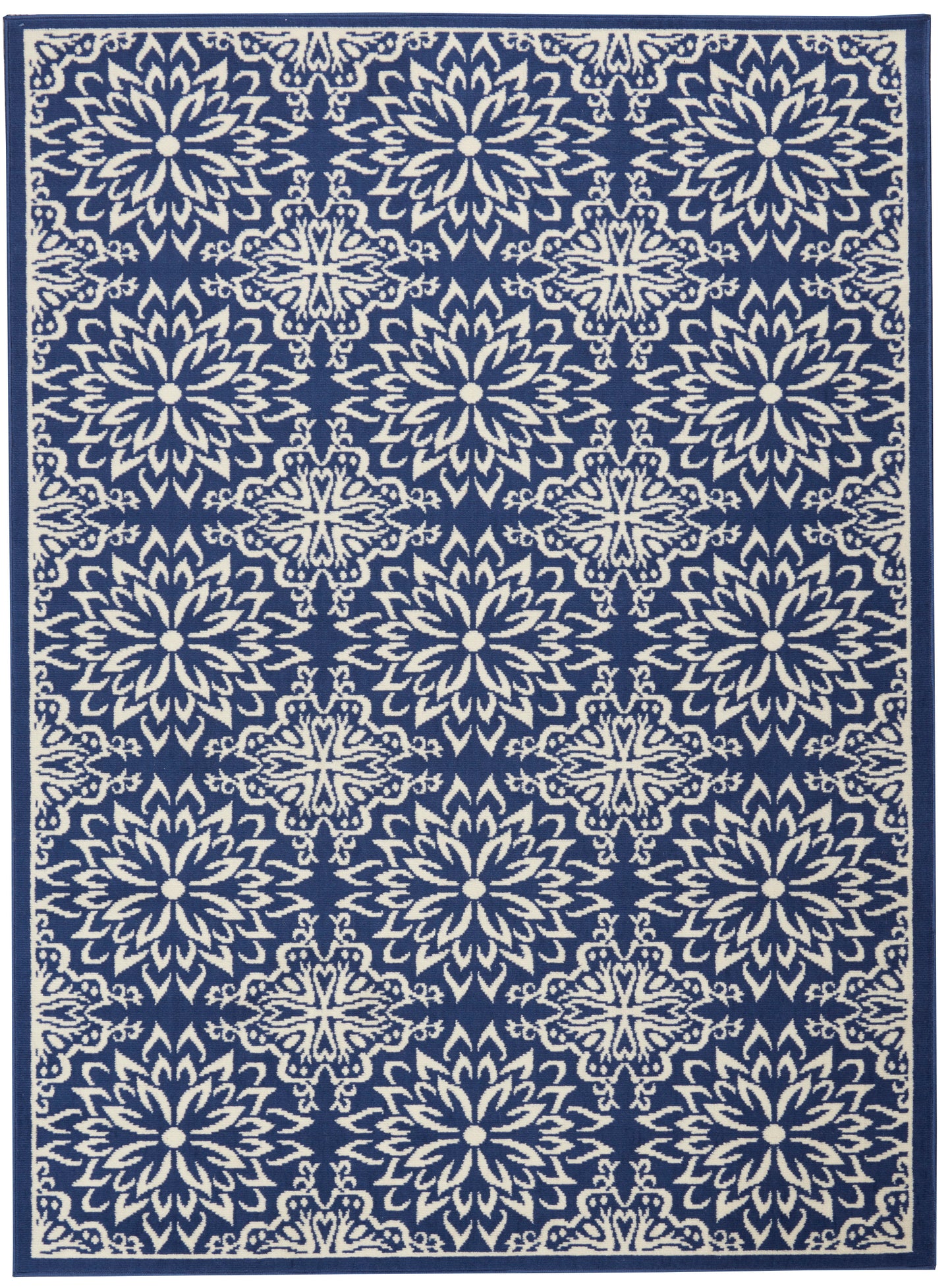 Nourison Home Jubilant JUB06 Navy Ivory Transitional Power-loomed Rug