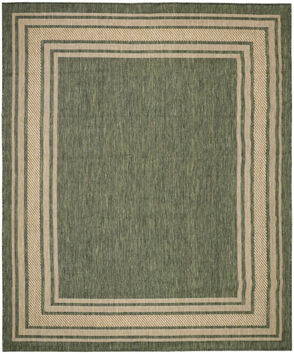 Nourison Home Horizon Indoor/Outdoor HOZ03 Green Contemporary Power-loomed Rug