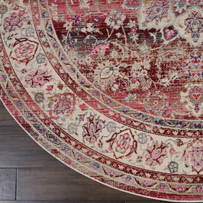 Nourison Home Vintage Kashan  Red  Traditional