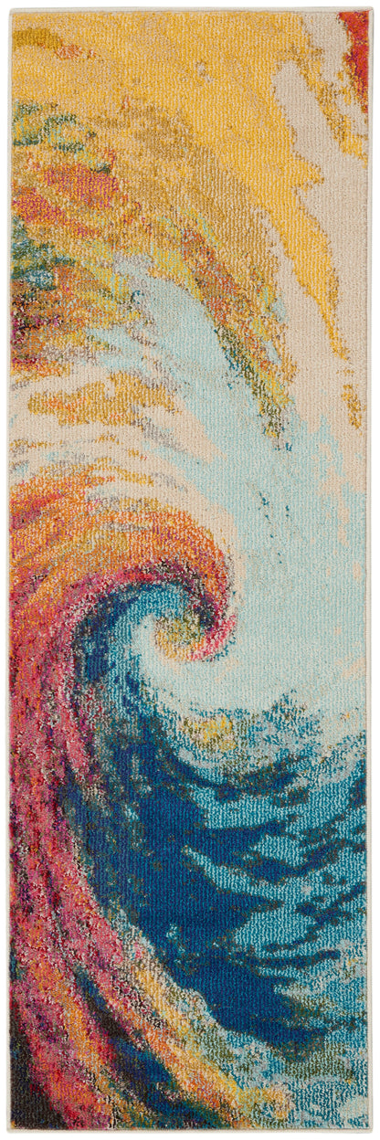 Nourison Home Celestial CES07 Wave Contemporary Power-loomed Rugs