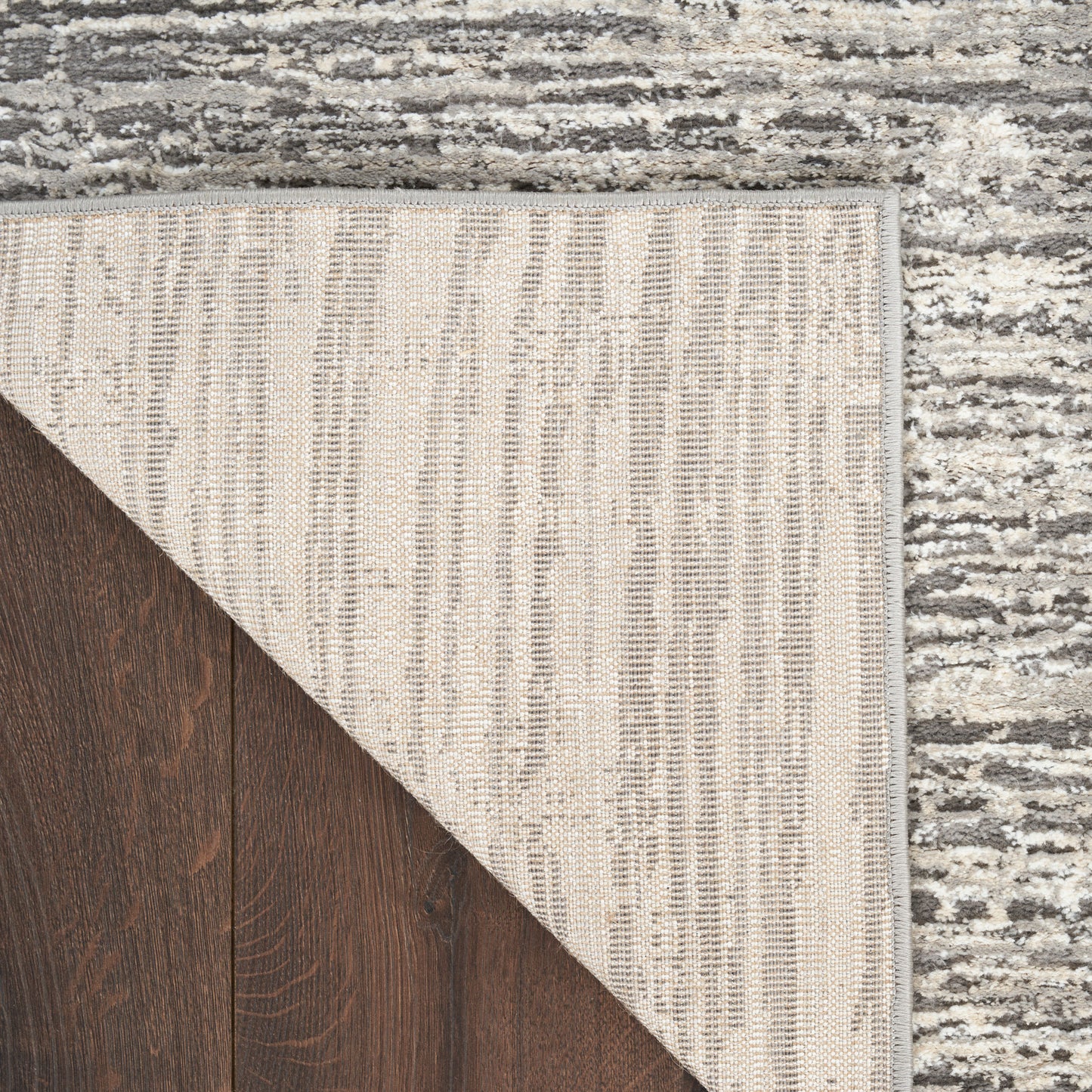 Nourison Home Sustainable Trends  Ivory Grey  Contemporary