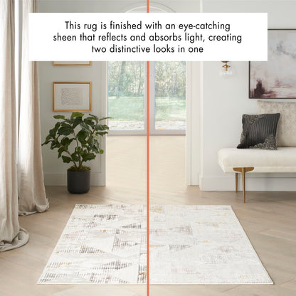 Nourison Home Glitz  Ivory Multi  Contemporary