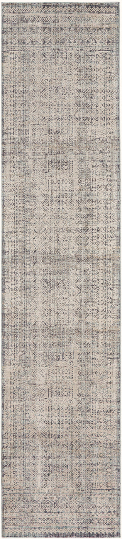 Nourison Home Lynx LNX06 Ivory Blue Transitional Power-loomed Rug