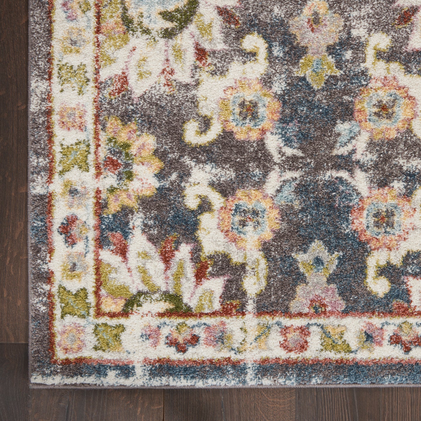Nourison Home Soraya  Charcoal Multi  Transitional
