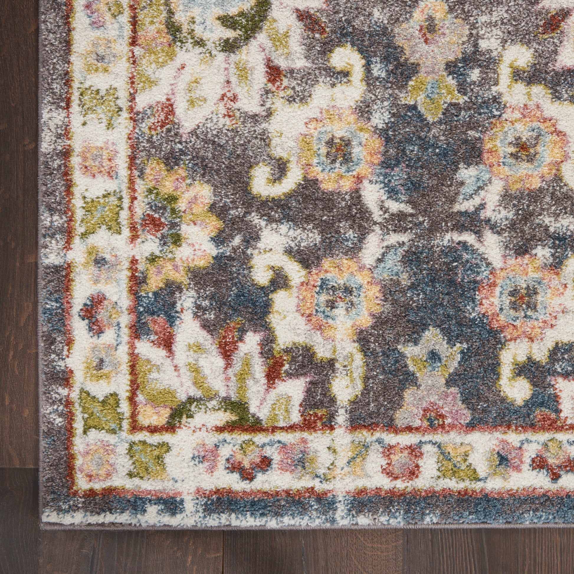 Nourison Home Soraya  Charcoal Multi  Transitional