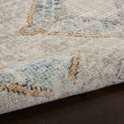 Nourison Home Quarry  Ivory Grey Blue  Contemporary