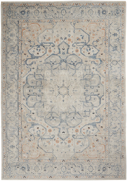 Nourison Home Malta  Ivory Grey  Traditional