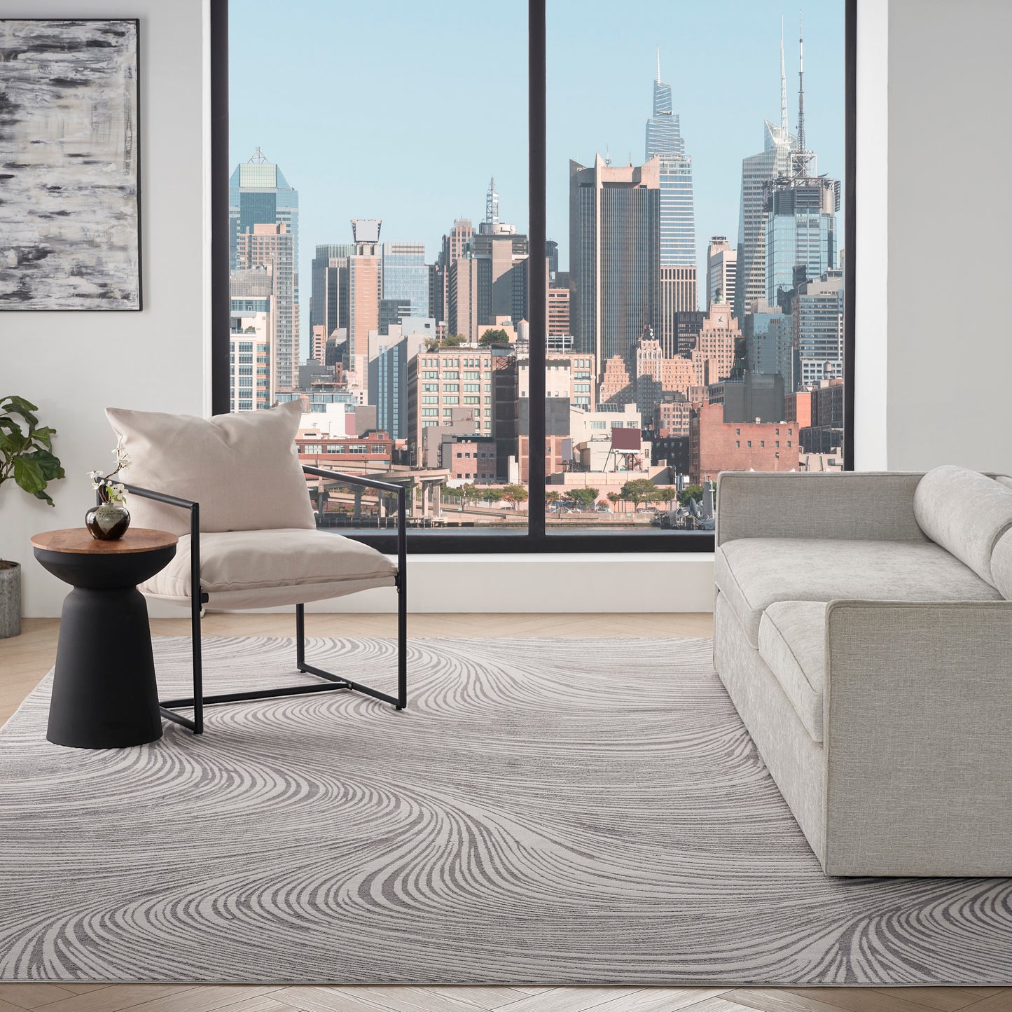 DKNY Central Park West  Grey  Contemporary