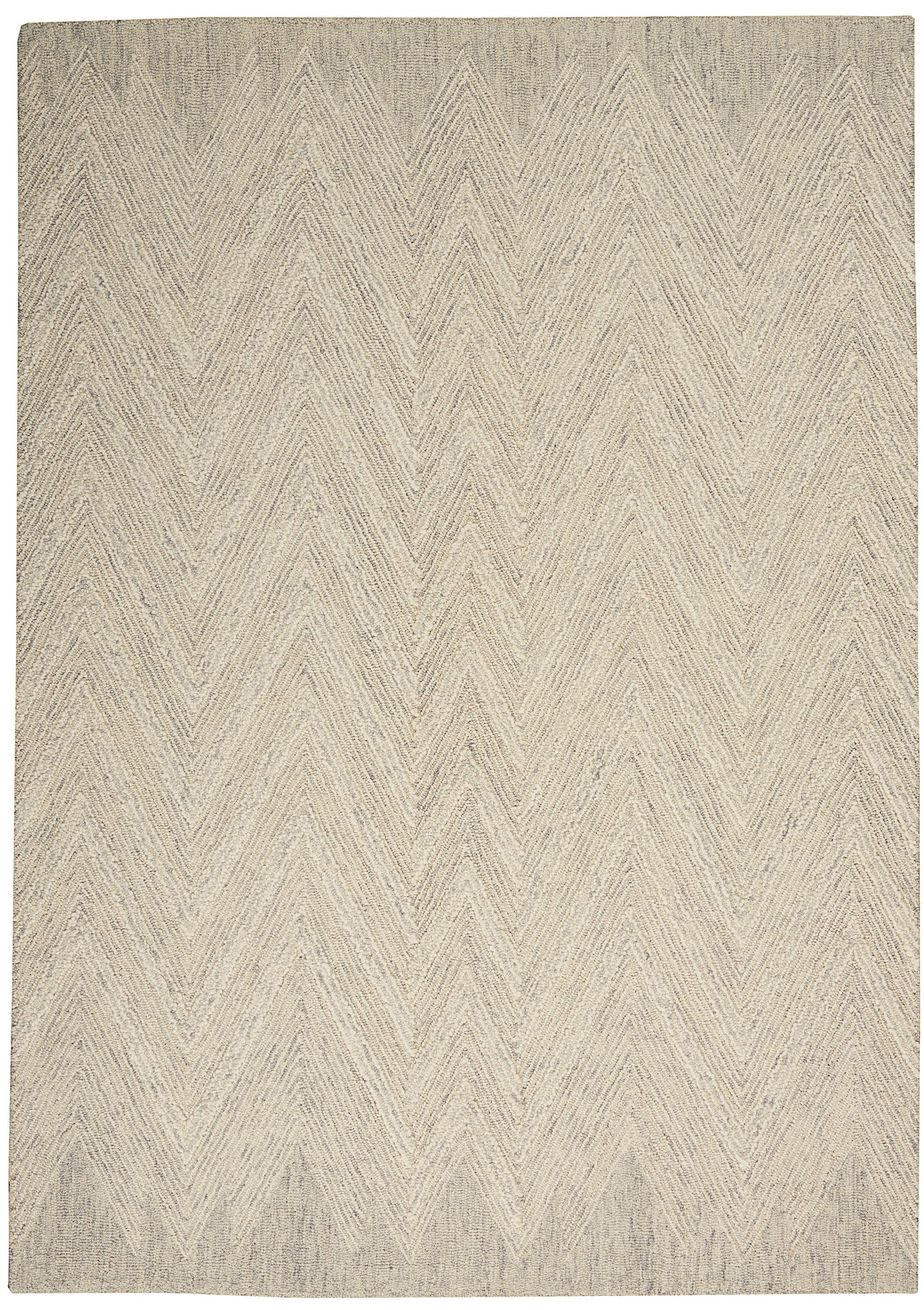 Nourison Home Interlock ITL04 Ivory Grey Contemporary Tufted Rug