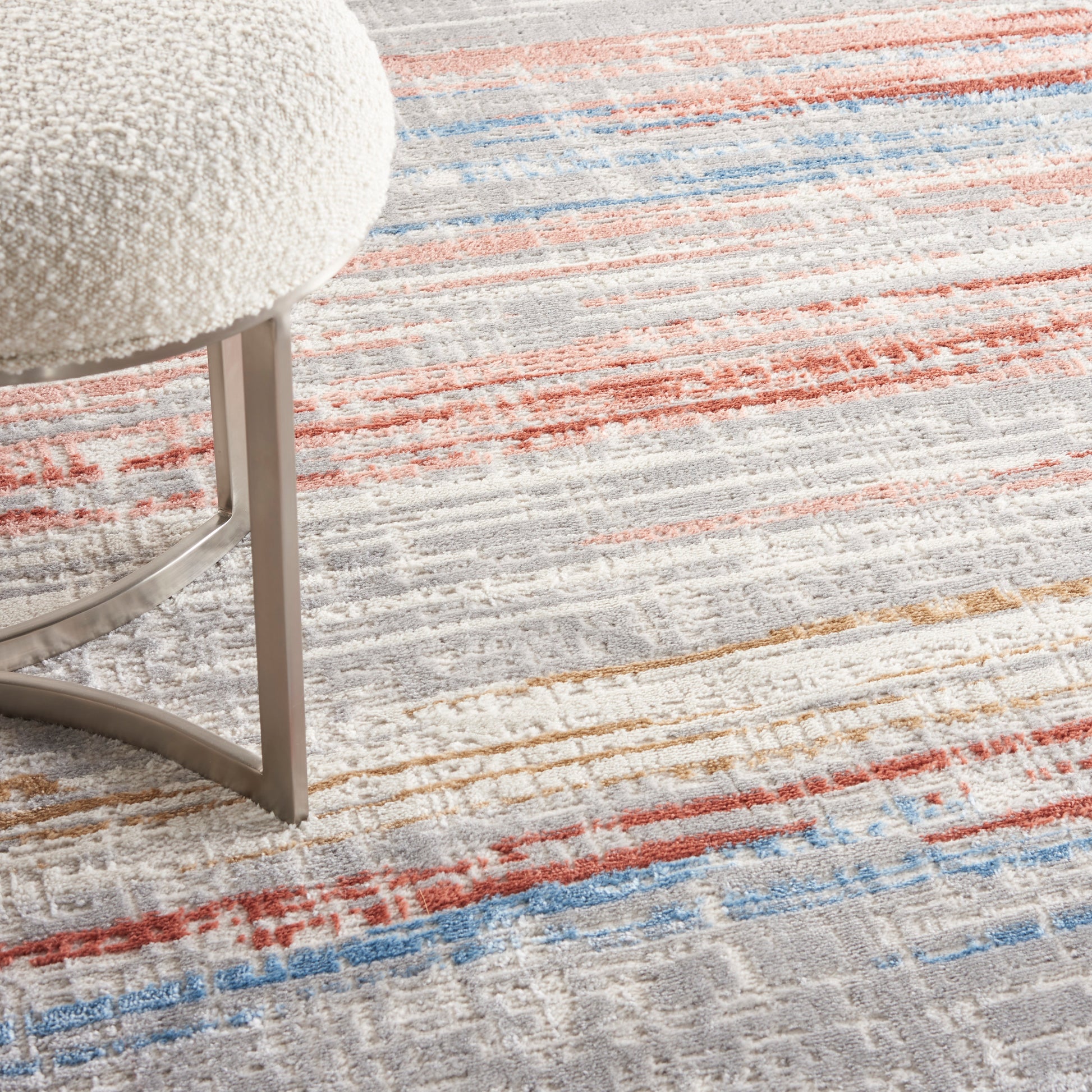 Nourison Home Elation  Ivory Multicolor  Contemporary