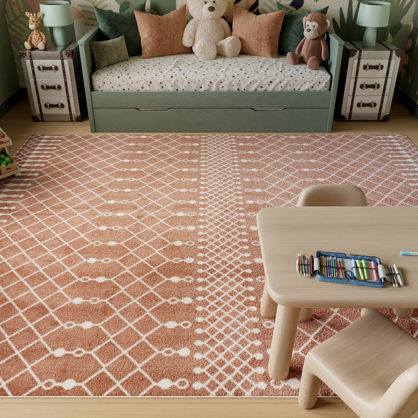 Nourison Home Astra Machine Washable  Copper  Transitional