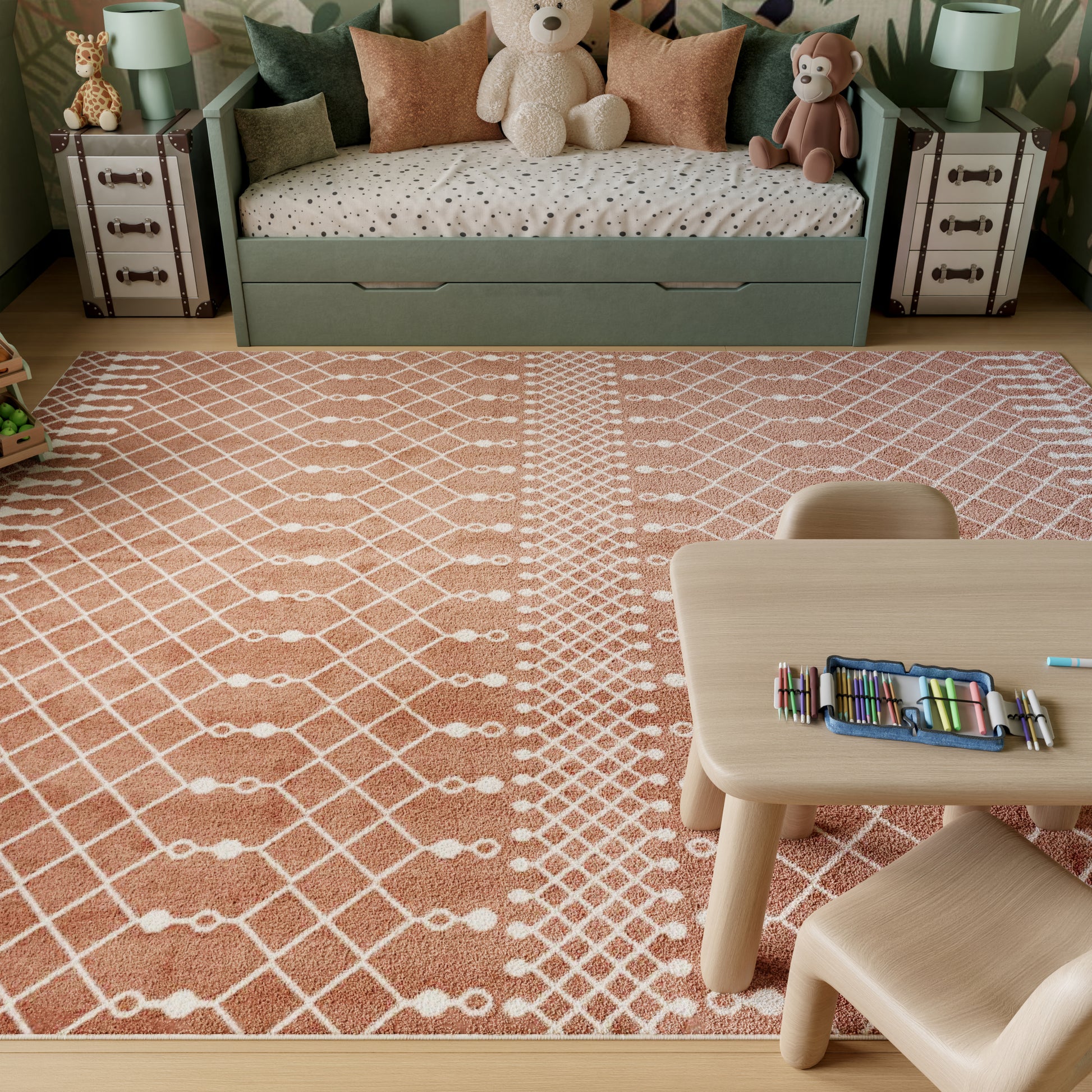 Nourison Home Astra Machine Washable  Copper  Transitional