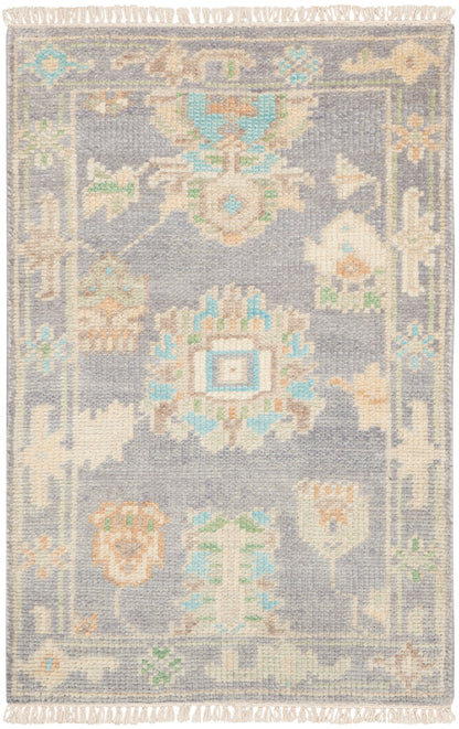 Nourison Home Odessa ODS01 Grey Multicolor Traditional Knotted Rug