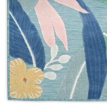 Nourison Home Suncoast  Blue Multicolor  Contemporary