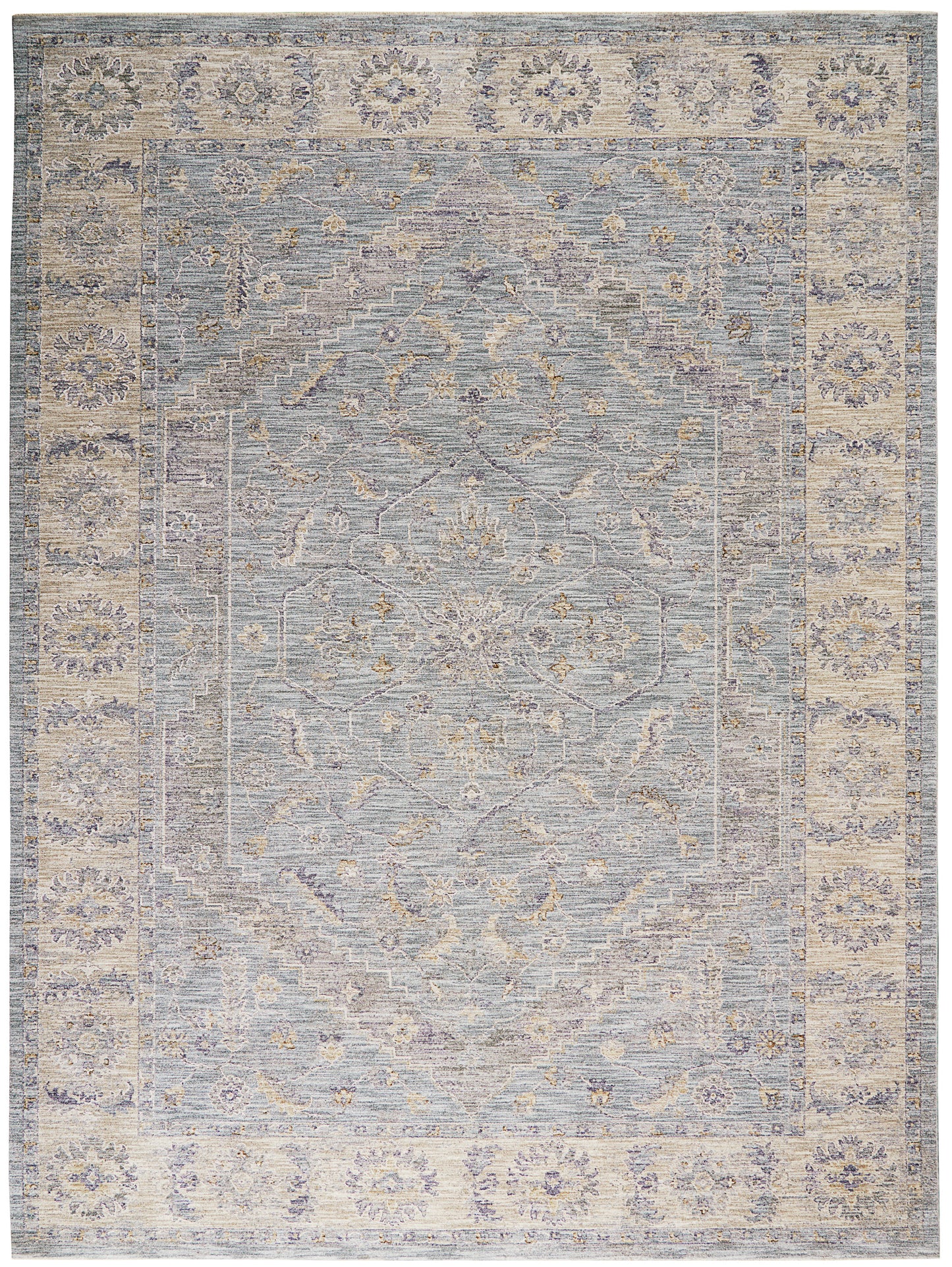 Nourison Home Infinite IFT02 Blue Traditional Power-loomed Rug