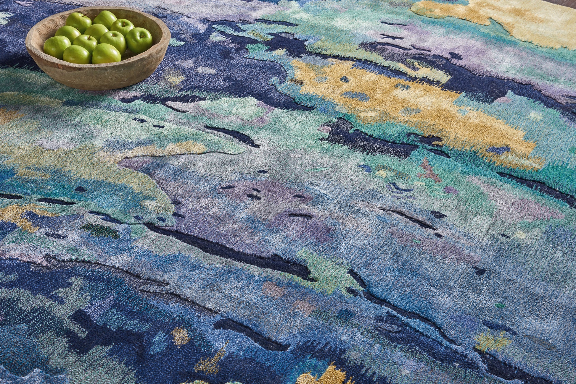 Nourison Home Prismatic  Silver Blue  Contemporary