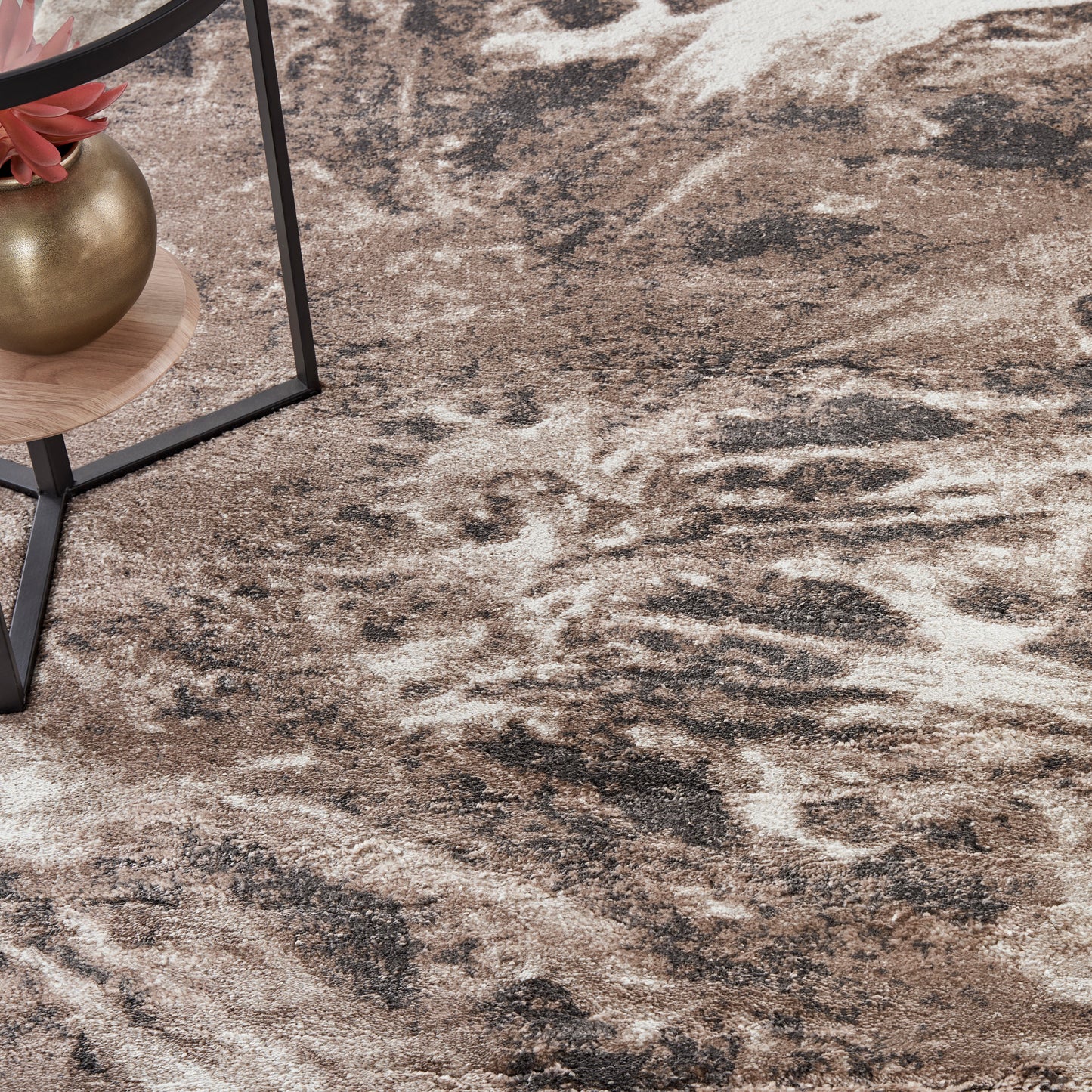 Nourison Home American Manor  Ivory Mocha  Contemporary