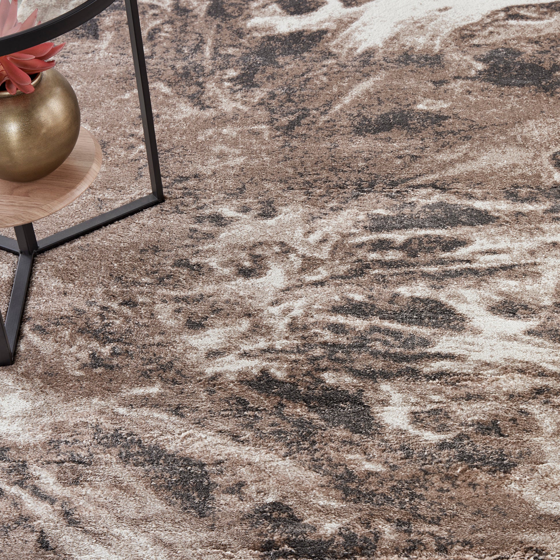 Nourison Home American Manor  Ivory Mocha  Contemporary