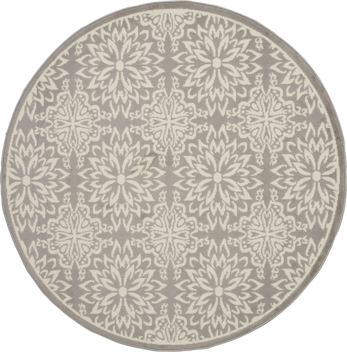 Nourison Home Jubilant JUB06 Ivory Grey Transitional Power-loomed Rug