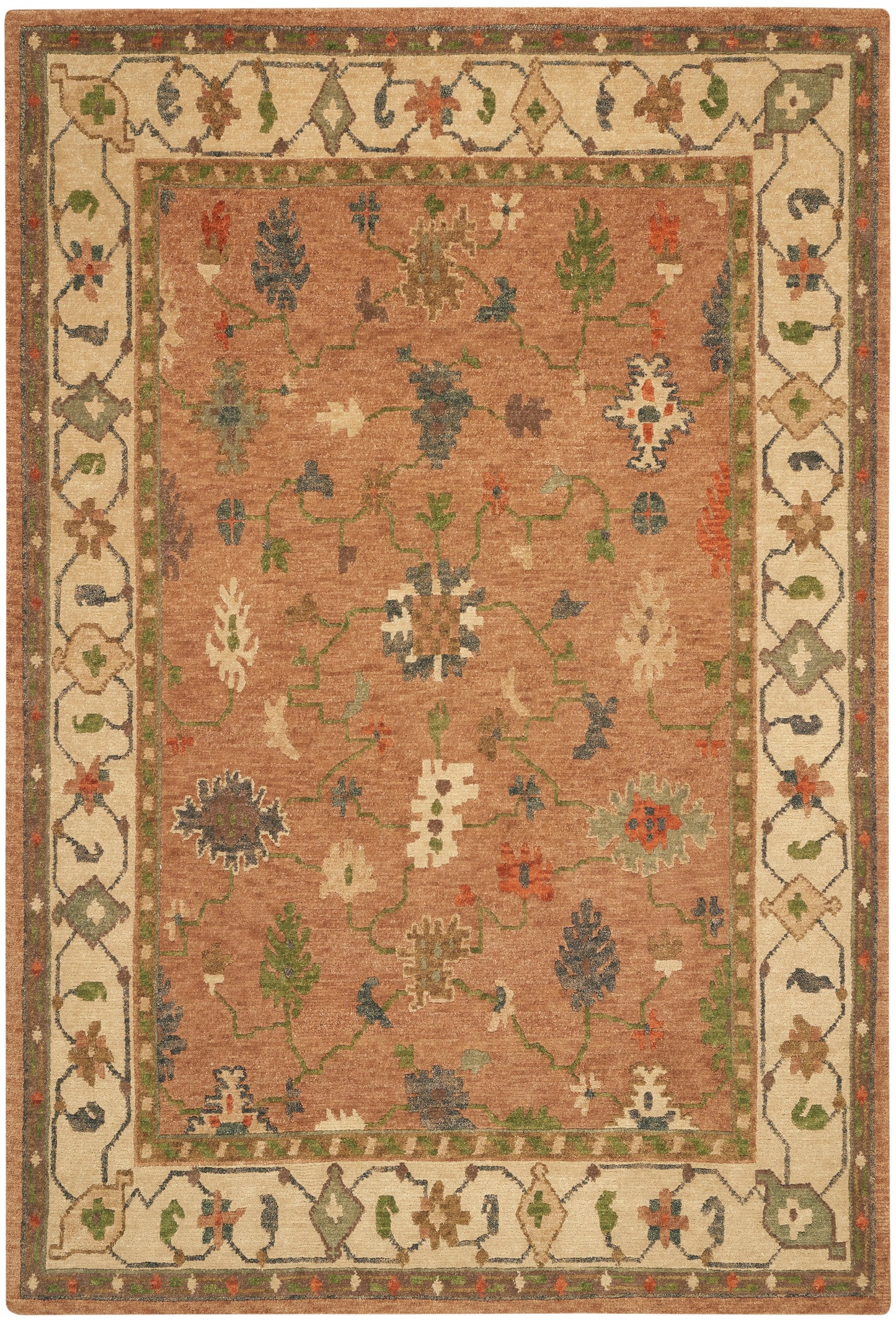 Nourison Home Tahoe TA05 Copper Traditional Knotted Rug