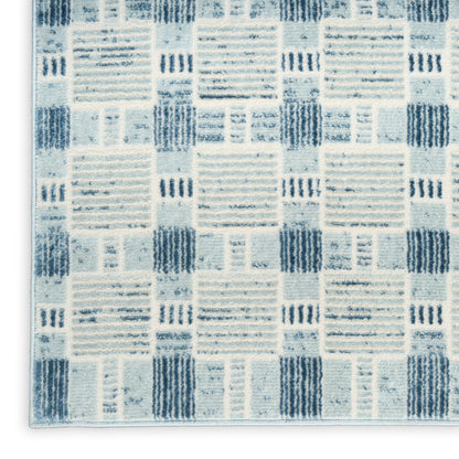 Nourison Home Nordic  Blue  Contemporary