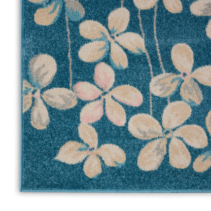 Nourison Home Tranquil  Turquoise  Contemporary