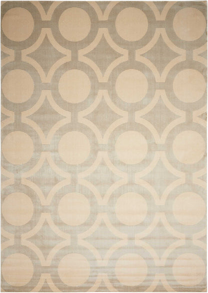 Nourison Home Luminance  Cream Grey  Transitional