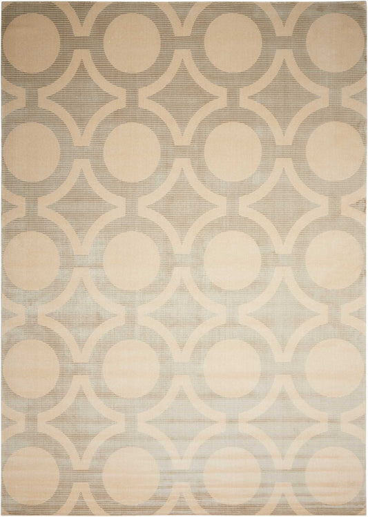 Nourison Home Luminance  Cream Grey  Transitional